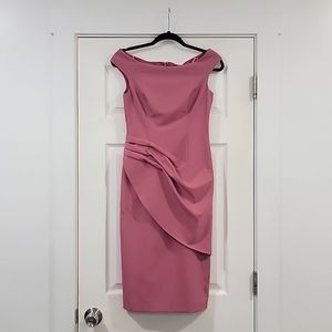 Blush pink fitted dress
